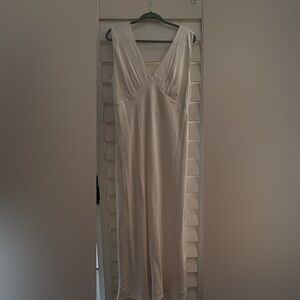 Abercrombie & Fitch Cowl Plunge Back Satin Dress